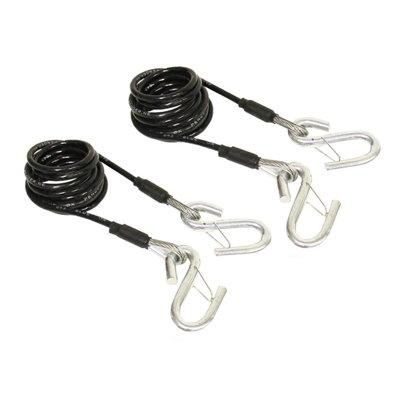 Blue Ox BX88196 Safety Cable Kit  Class III  7500lb  7 ft. - Image 1